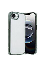 Ceptetoptan Myt09 İphone 16E Kılıf Lensli̇ Si̇li̇kon - Yeşi̇l