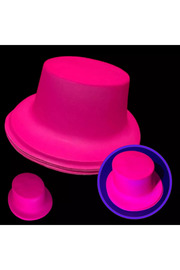 Evi̇mdeyokyok Neon Parti̇si̇ Pembe Renk Plasti̇k Fötr Şapka