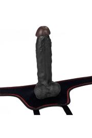 Meyrabest 19 Cm Easy Strapon Set 7.5   Black Kemerli̇ Peni̇s Di̇ldo