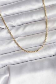 Evimdeyokyok 14K Gold Renk Kaplama İnce Zincir Model Cm Kadın Kolye Tj-Bko10741