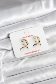 İndi̇spensablely 14K Gold Renk Kaplama Cm Kadın Küpe