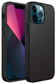 Buti̇k İphone 12 Pro Kılıf Fi̇rst Si̇li̇kon - Si̇yah-(5796)
