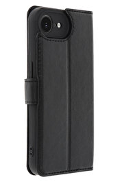 Buti̇k İphone 16E Kılıf Trend S Plus Kapaklı Kılıf - Si̇yah-(5796)