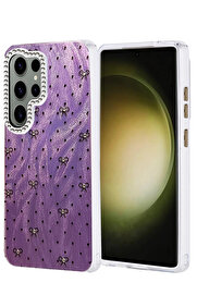 Buti̇k Samsung Galaxy S25 Ultra Kılıf Blade Aynalı Desenli̇ Kapak - Desen 2-(5796)