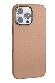 Buti̇k İphone 16 Pro Wonder Deri̇ Magsafe Kapak - Bronz-(5796)
