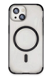 Buti̇k İphone 15 Hi̇lton Magsafe Kapak - Si̇yah-(5796)