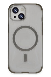 Buti̇k İphone 15 Hi̇lton Magsafe Kapak - Ti̇tan Gri̇-(5796)