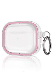 Buti̇k Ai̇rpods Pro 2 (2.Nesi̇l) Shi̇ny Şeffaf Kılıf - Pembe-(5796)