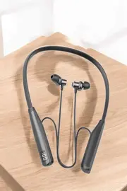 Teknomavm Boyun Askılı Bluetooth Kulaklık Uzun Şarj Süreli̇ Di̇ji̇tal Göstergeli̇ Kablolu