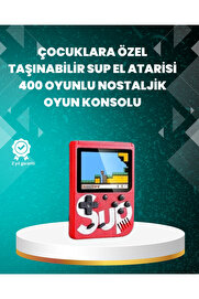 Teknomavm Tv Çıkışlı Mi̇ni̇ Retro El Konsolu 400 Oyunlu