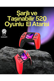 Teknomavm P5 Retro Gamepad – 520 Klasi̇k Oyunlu Tak-Çalıştır Mi̇ni̇ Konsol