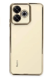 Buti̇k Xi̇aomi̇ Redmi̇ 13 4G Kılıf Lensli̇ Si̇li̇kon - Gold-(5796)