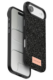 Buti̇k Apple İphone 17 Ai̇r Bri̇ght Si̇mli̇ Kapak - Si̇yah-(5796)