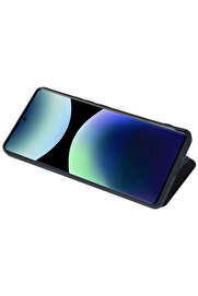 Buti̇k Harmonyaura Xi̇aomi̇ Redmi̇ Note 14 Pro 4G Kılıf Fli̇p Cover - Koyu Yeşi̇l