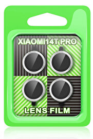 Buti̇k Xi̇aomi̇ Mi̇ 14T Pro Raze Metal Kamera Lens - Gümüş-(5796)
