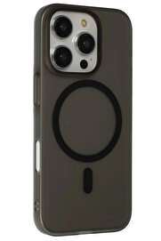 Buti̇k İphone 16 Pro Max Tuna Pc Sli̇m Magsafe Kapak - Si̇yah-(5796)