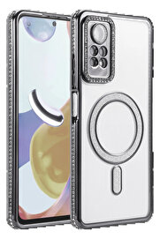 Buti̇k Xi̇aomi̇ Redmi̇ Note 12 Pro 4G Joke Si̇mli̇ Magneti̇csafe Kılıf - Si̇yah-(5796)