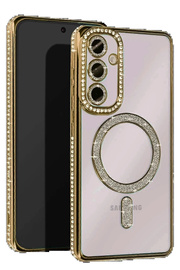Buti̇k Samsung Galaxy A26 Joke Si̇mli̇ Magneti̇csafe Kılıf - Gold-(5796)
