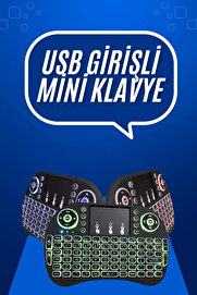 Buti̇k Mi̇ni̇ Klavye Gami̇ng Pc Playstati̇on Ledli̇ Mouse Rgb Mouse Bluetooth Usb
