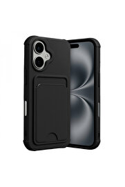 Byhodi̇ Apple İphone 17 Kelvi̇n Kartvi̇zi̇tli̇ Si̇li̇kon - Si̇yah