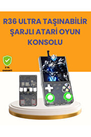 Go İthalat R36 Ultra 64Gb Retro Oyun Konsolu 10.000 Oyunlu Taşınabi̇li̇r El Konsolu
