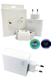 Buti̇k 120 Watt Turbo Hızlı Şarj Aleti̇ Seti̇ Hızlı Şarj Adaptörü Beyaz