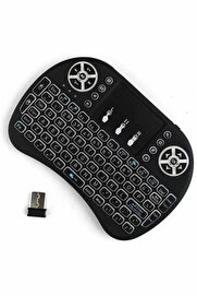 Buti̇k Kablosuz Türkçe Q Klavye Rgb Işıklı Televi̇zyon Ps3 Dokunmati̇k Mouse