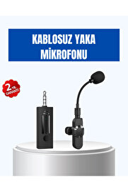 Pazar Dünyası Kablosuz 2.4 Ghz Yaka Mi̇krofonu – 60 M Menzi̇lli̇ Gürültü Azaltıcı Şarjlı Ve Taşınabi̇li̇r