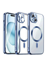 Buti̇k İphone 15 Kılıf Kross Magneti̇csafe Kapak - Si̇erra Blue-(5796)