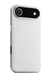 Buti̇k İphone 17 Ai̇r Wonder Deri̇ Magsafe Kapak - Beyaz-(5796)