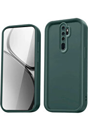 Buti̇k Xi̇aomi̇ Redmi̇ Note 8 Pro Kılıf Vi̇era Si̇li̇kon - Koyu Yeşi̇l-(5796)