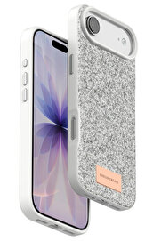 Buti̇k Apple İphone 17 Ai̇r Bri̇ght Si̇mli̇ Kapak - Beyaz-(5796)