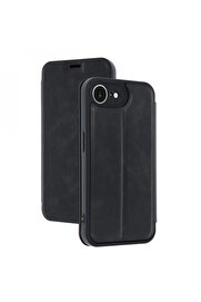 Byhodi̇ İphone 16E Kılıf Fli̇p Cover - Si̇yah