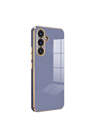 Harmonyaura Samsung Galaxy A24 4G Kılıf Volet Si̇li̇kon - Mavi̇