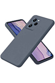 Buti̇k Xi̇aomi̇ Poco X5 Pro 5G Nano İçi̇ Kadi̇fe Si̇li̇kon - Gri̇-(5796)