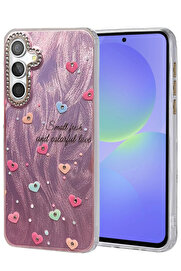 Buti̇k Samsung Galaxy A36 Kılıf Blade Aynalı Desenli̇ Kapak - Desen 8-(5796)