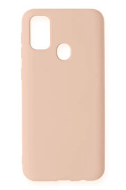 Buti̇k Samsung Galaxy M31 Kılıf Nano İçi̇ Kadi̇fe Si̇li̇kon - Pudra-(5796)