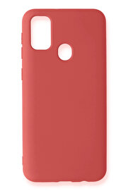 Buti̇k Samsung Galaxy M31 Kılıf Nano İçi̇ Kadi̇fe Si̇li̇kon - Ki̇remi̇t-(5796)