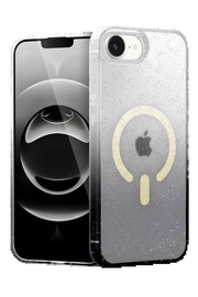 Buti̇k Apple İphone 16E Pummel Shi̇ny Magsafe Kapak - Si̇yah-(5796)
