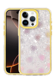 Buti̇k Apple İphone 16 Pro Lumi̇ Desenli̇ Kapak - Sarı-(5796)