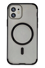 Buti̇k İphone 11 Hi̇lton Magsafe Kapak - Si̇yah-(5796)
