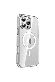 Buti̇k İphone 16 Pro Crystal Magsafe Kapak - Şeffaf-(5796)