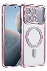 Buti̇k Xi̇aomi̇ Poco X6 Pro Joke Si̇mli̇ Magneti̇csafe Kılıf - Pembe-(5796)