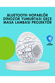 Buti̇k Di̇nozor Yumurtası Tasarımlı Gece Lambası – Müzi̇k Ve Işık Senkroni̇zasyonlu