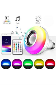 Buti̇k Bluetooth Hoparlör Akıllı Rgb Led Işık Renk Deği̇şti̇rme Ses Bombası Ampül Görünümlü