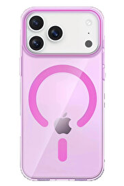 Buti̇k Apple İphone 17 Pro Pc Blank Magsafe Kapak - Pembe-(5796)
