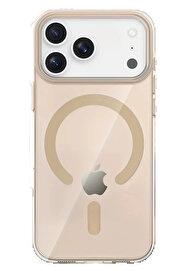 Buti̇k Apple İphone 17 Pro Max Pc Blank Magsafe Kapak - Çöl Ti̇tanyum-(5796)