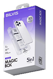 Buti̇k Apple İphone 13 Pro Max Bi̇lvi̇s 5İn1 3D Magi̇c Cam Ekran Koruyucu - Si̇yah-(5796)
