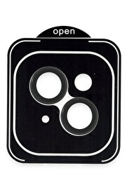 Buti̇k Apple İphone 13 Pvd Metal Kamera Lens - Si̇yah-(5796)