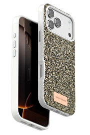 Buti̇k Apple İphone 17 Pro Max Bri̇ght Si̇mli̇ Kapak - Çöl Ti̇tanyum-(5796)